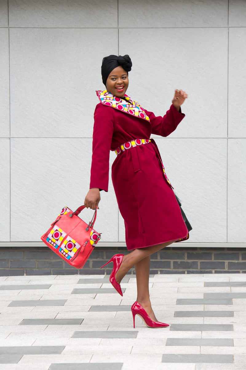 african print ankara coat