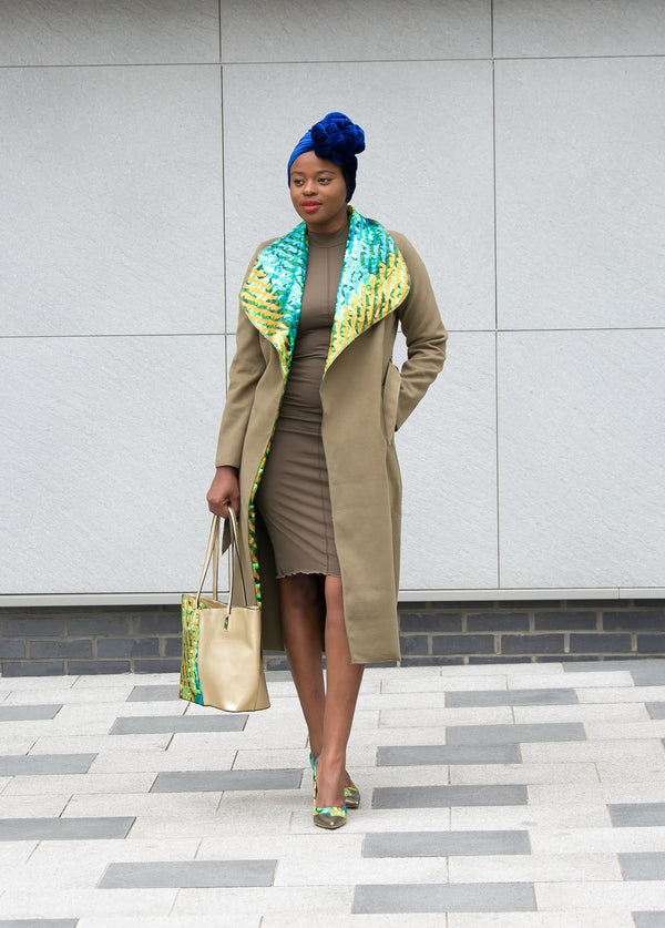 african print ankara coat