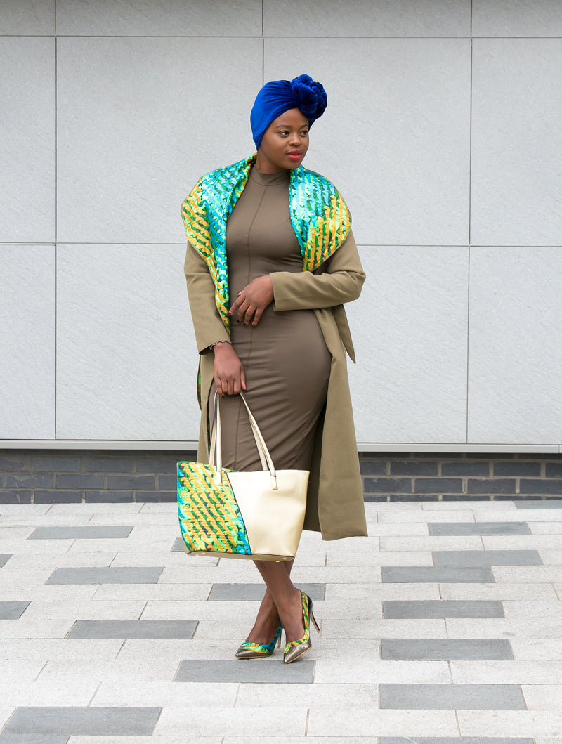african print ankara coat