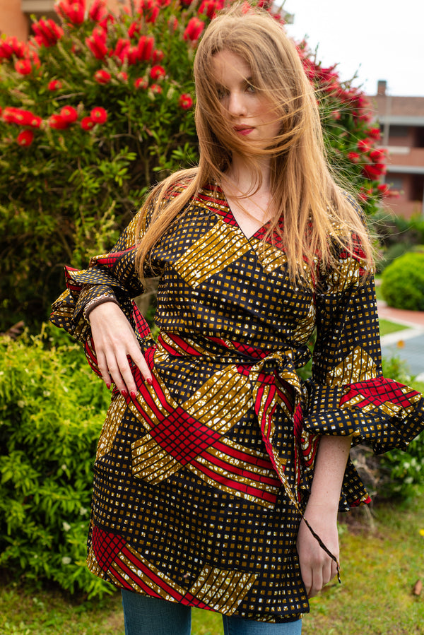 African print- Franci Dress Jacket