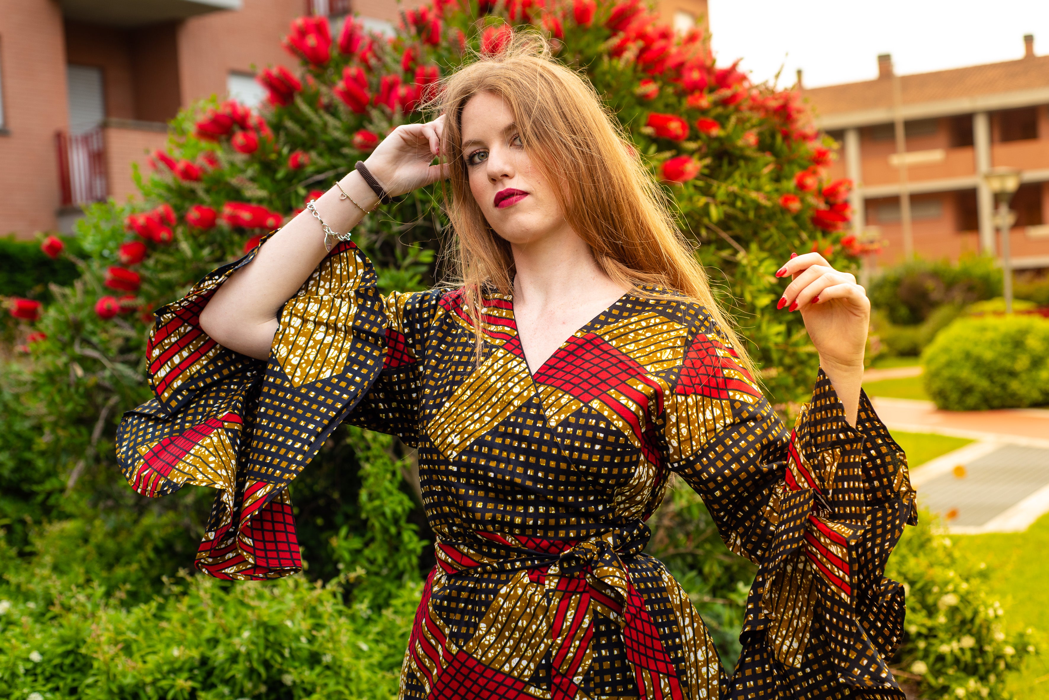 TemAD African print Ankara  dress jacket