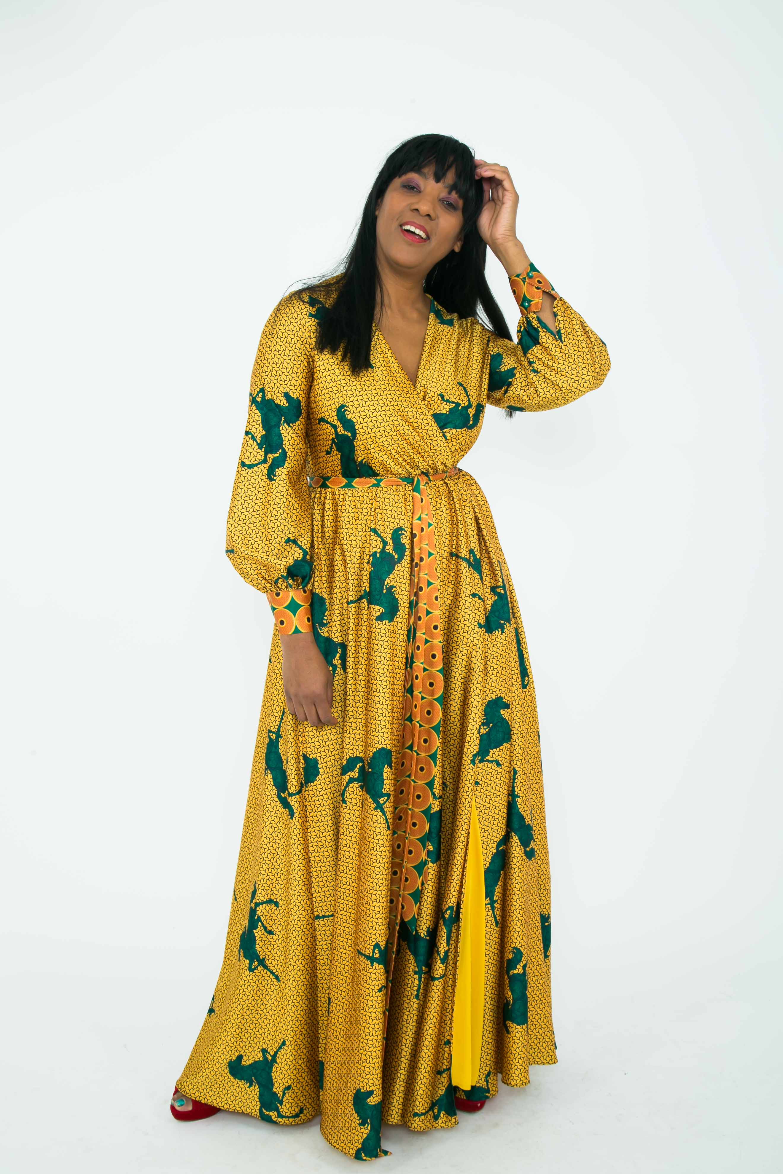 Christabel maxi dress - yellow