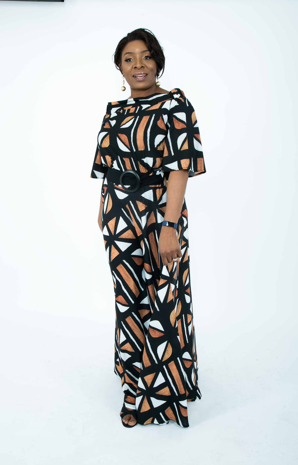 Linea di Africa - bardot top and maxi skirt set