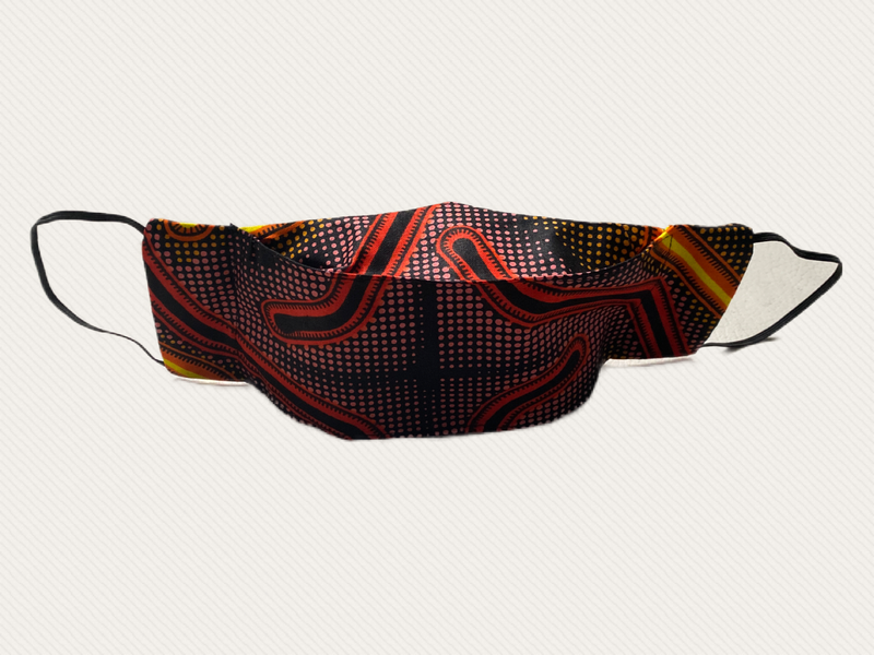 TemAD collections 3d african print ankara face mask made in uk