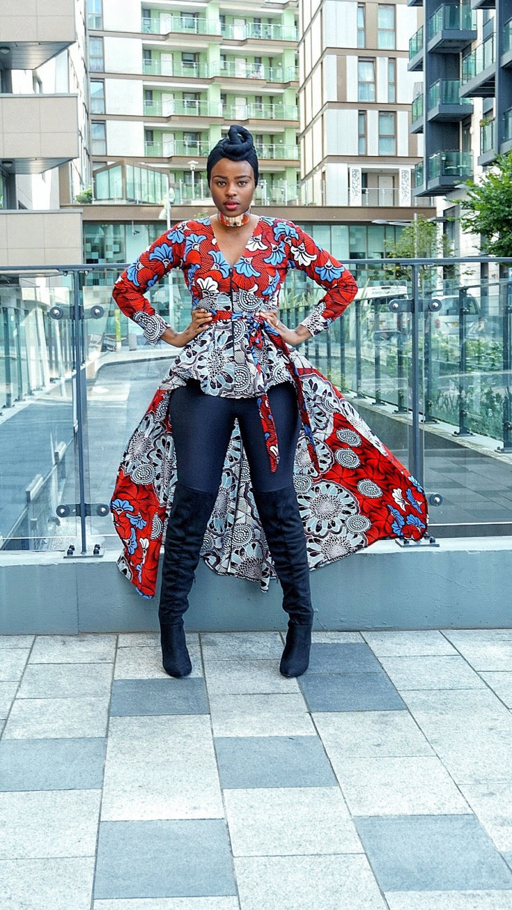 African print Ankara  dress top