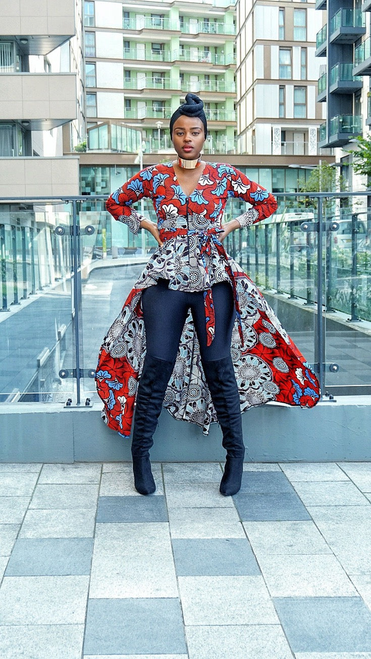 African print Ankara  dress top