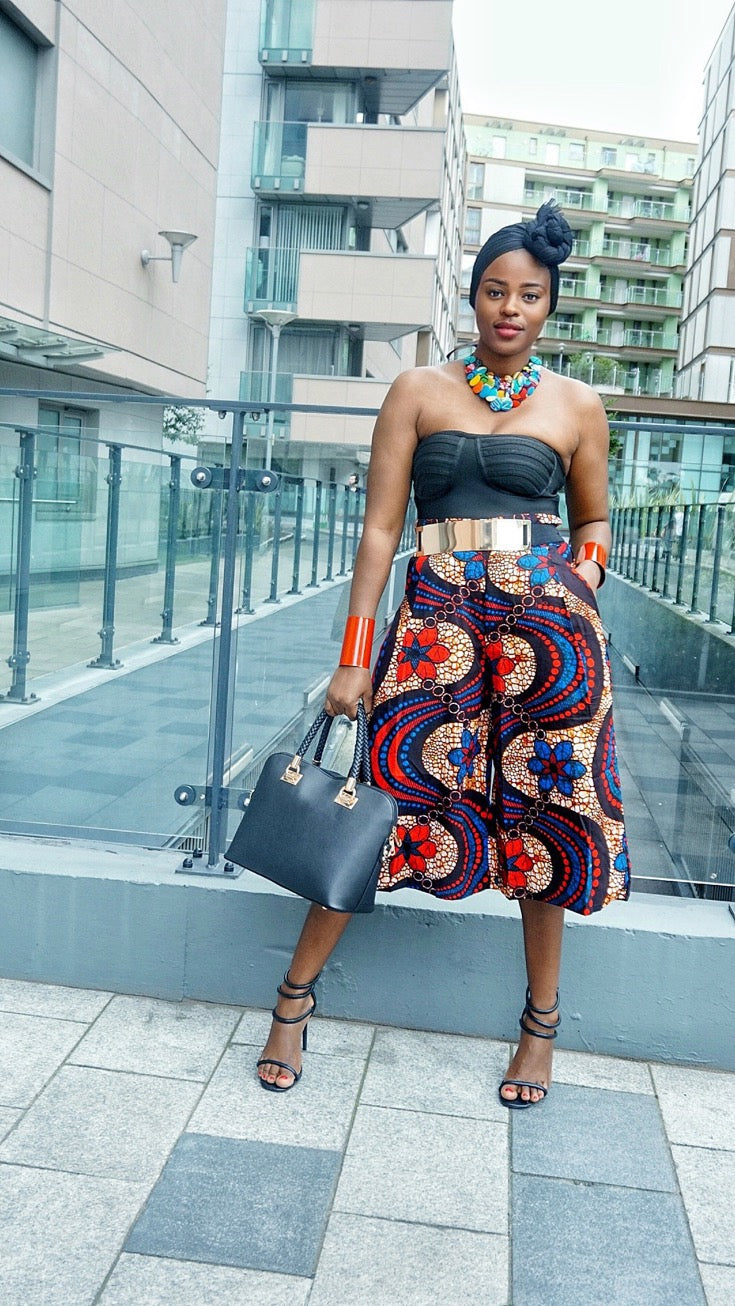 TemAD African print Ankara culottes