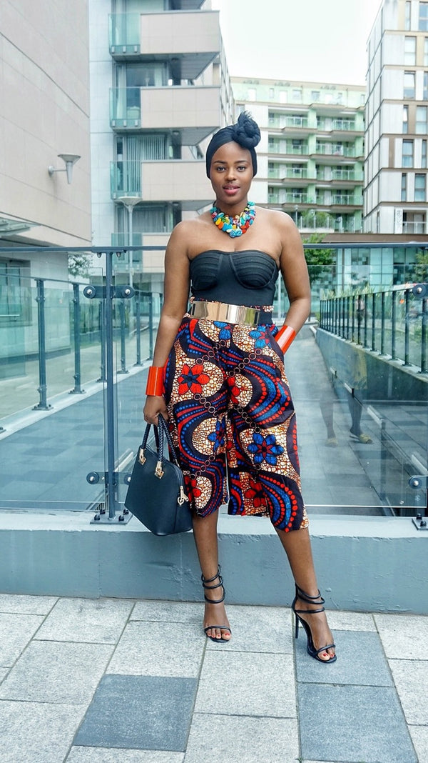 TemAD African print Ankara culottes