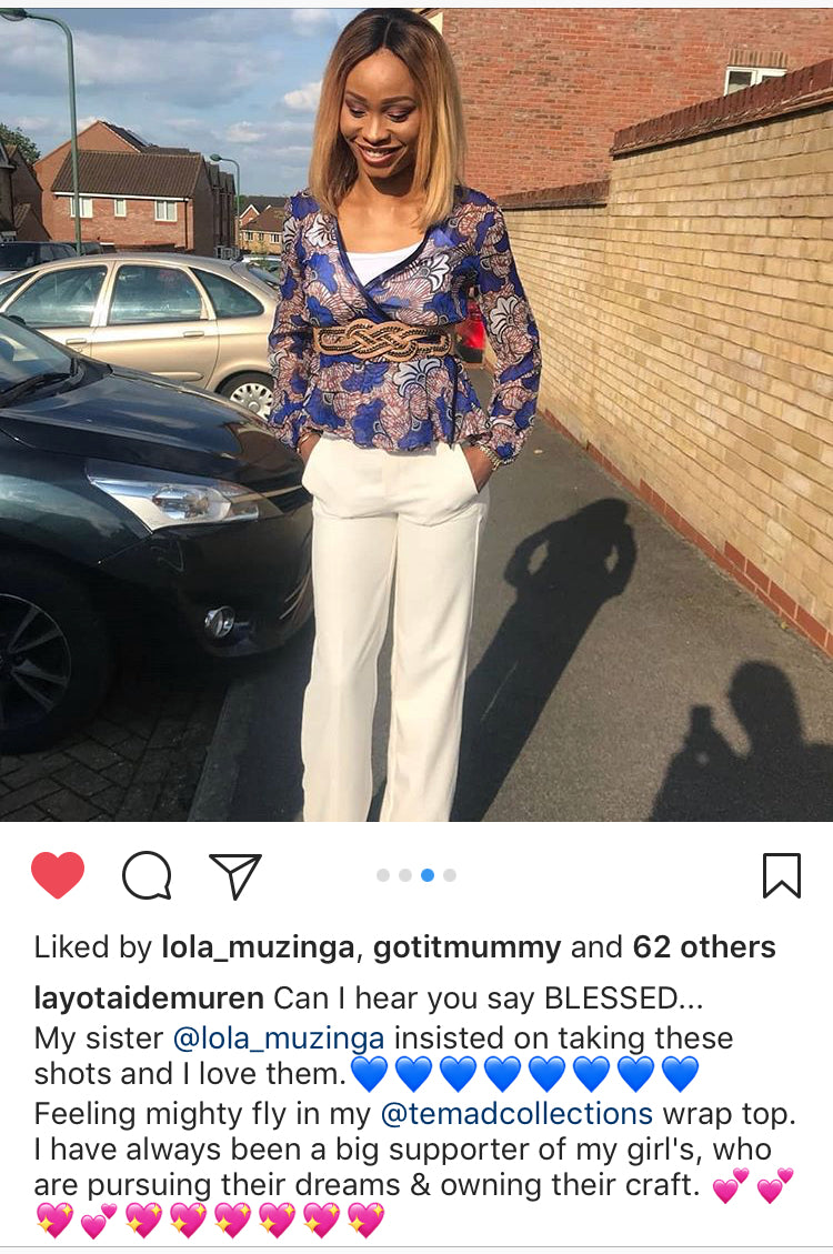 Ankara chiffon wrap top and trousers