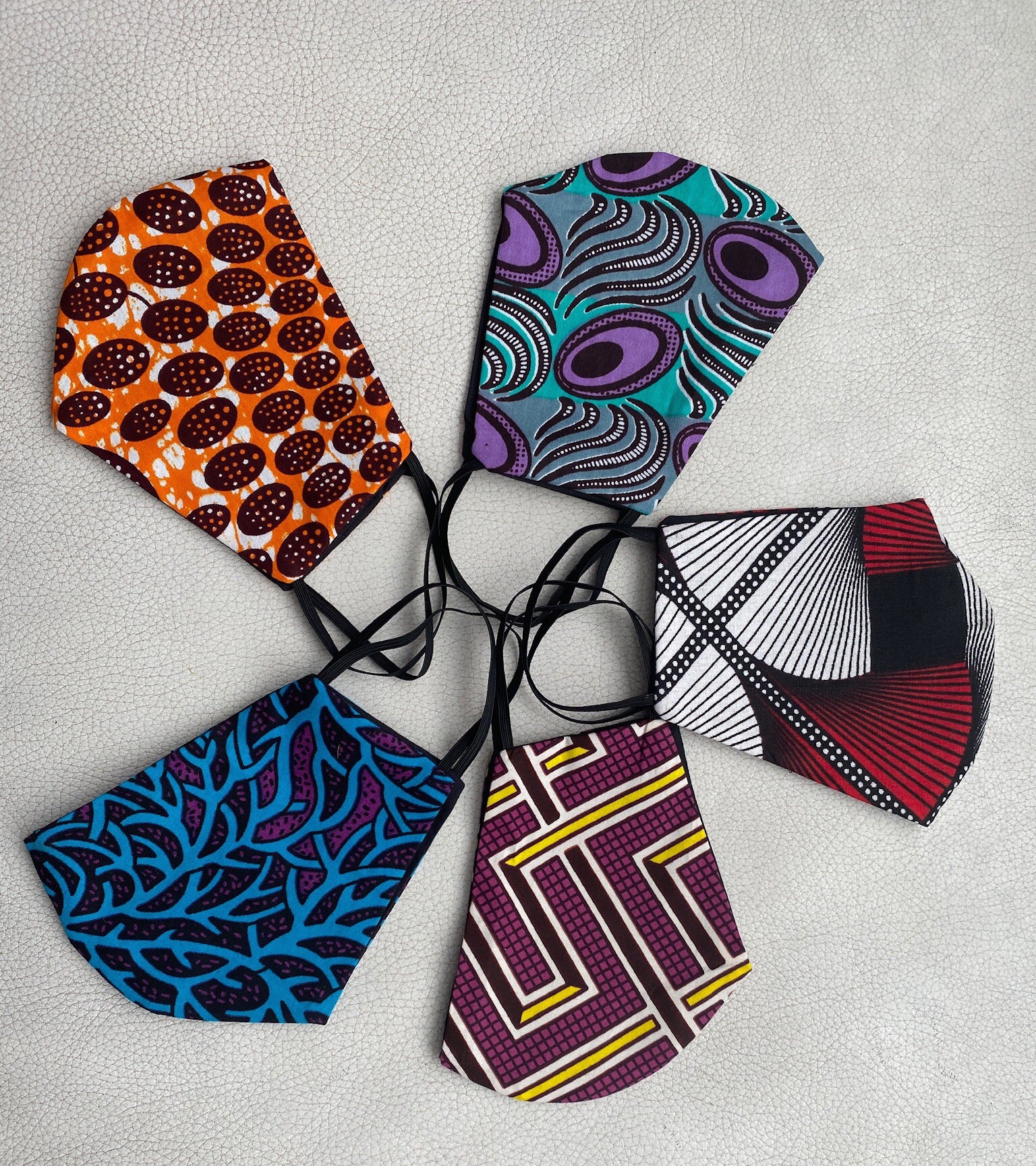 african temad collections african  print ankara face mask