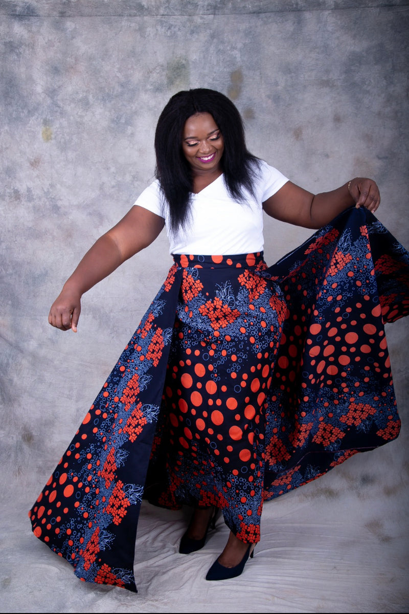 Birthday shoot Ankara skirt